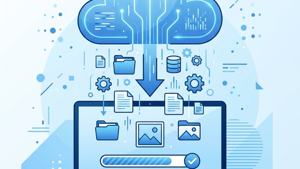 Cloud backup and restoration process