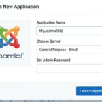 Cloudways dashboard showing Joomla application management