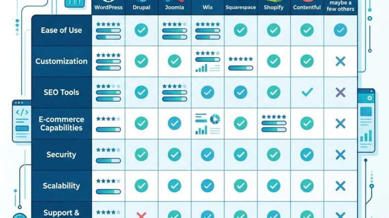 CMS Comparison Chart: Joomla vs All Major Platforms