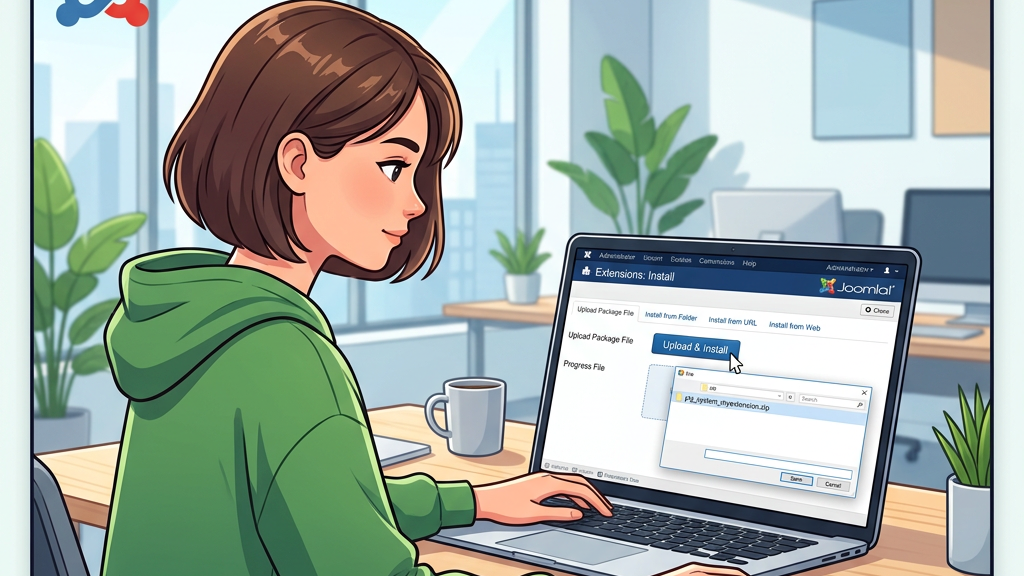 Installing Joomla extensions on laptop