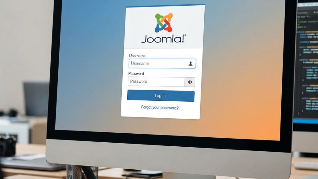 Joomla admin panel login page