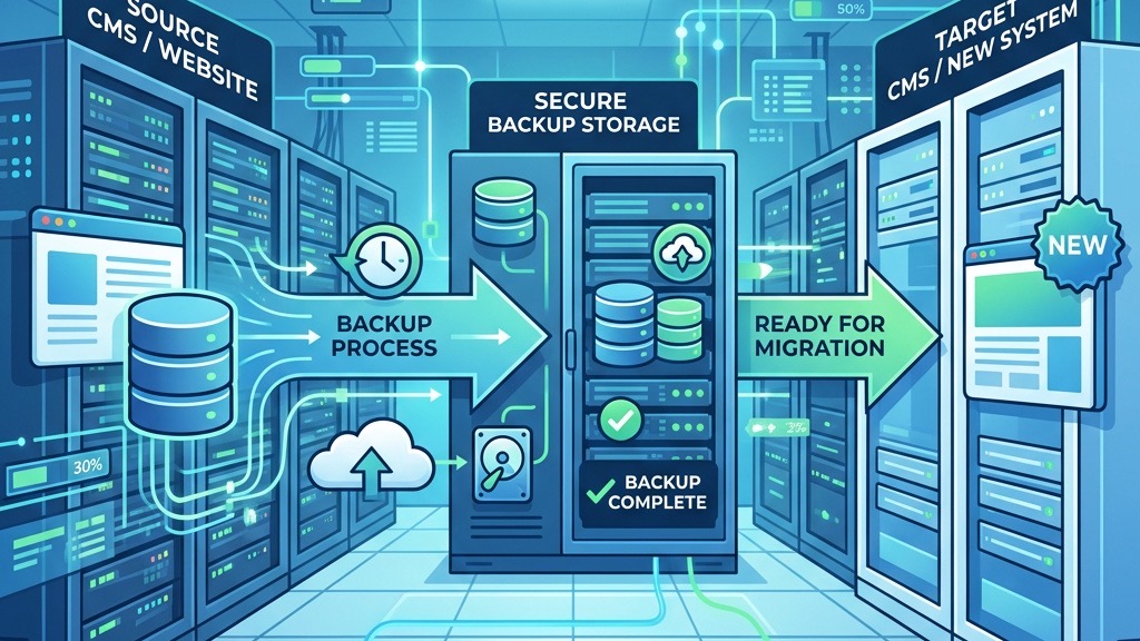 Creating a backup before Joomla migration