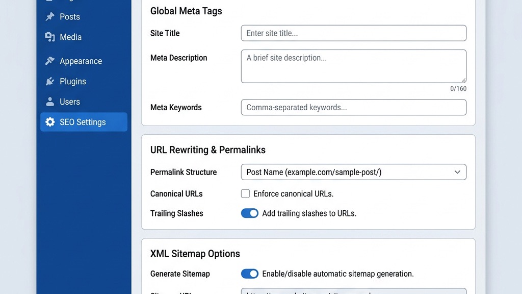 Joomla Built-in SEO Settings