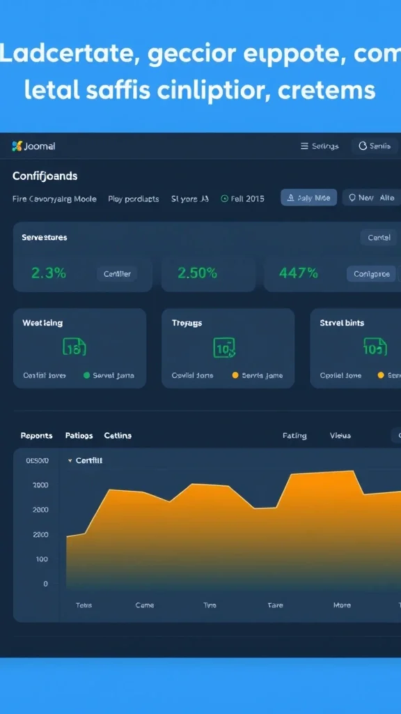 Joomla caching configuration dashboard showing performance metrics