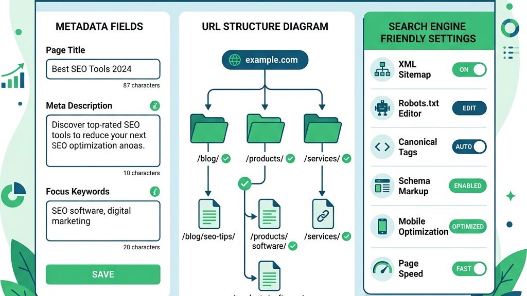 Joomla website navigation menu with category blog layout