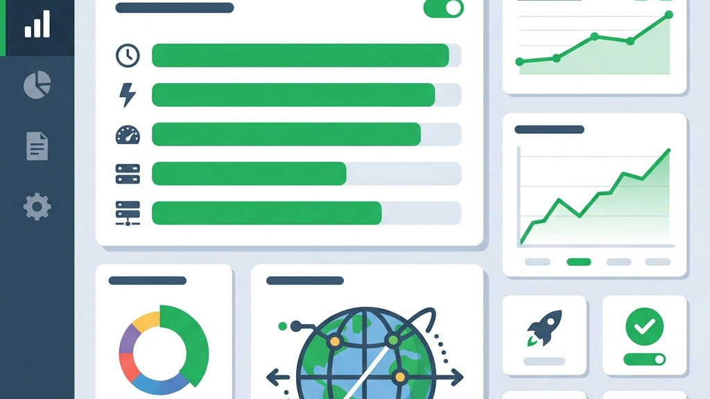 Website speed metrics dashboard showing CDN performance