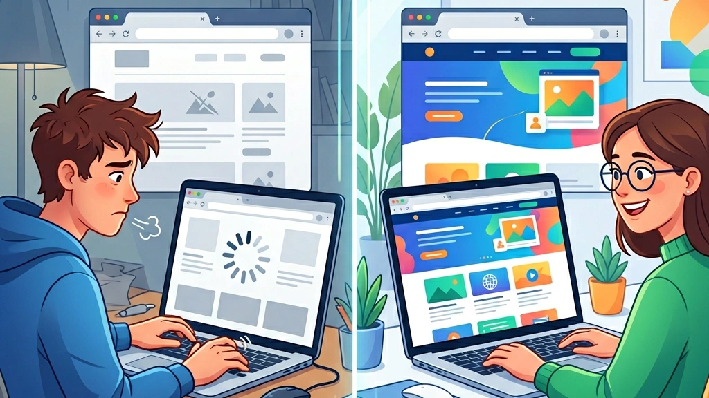 Comparison of website loading speed with and without CDN