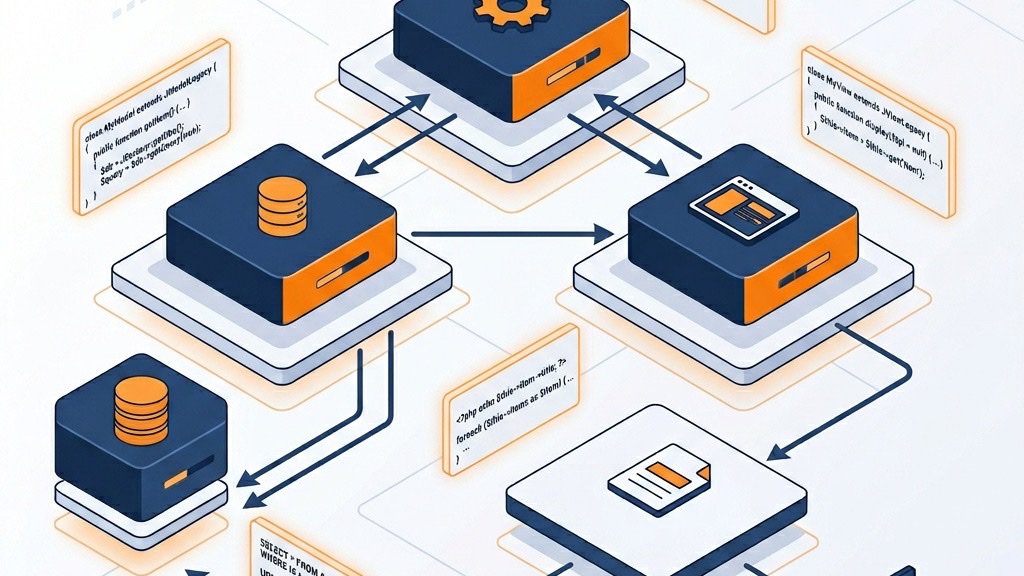 Joomla component development MVC architecture diagram