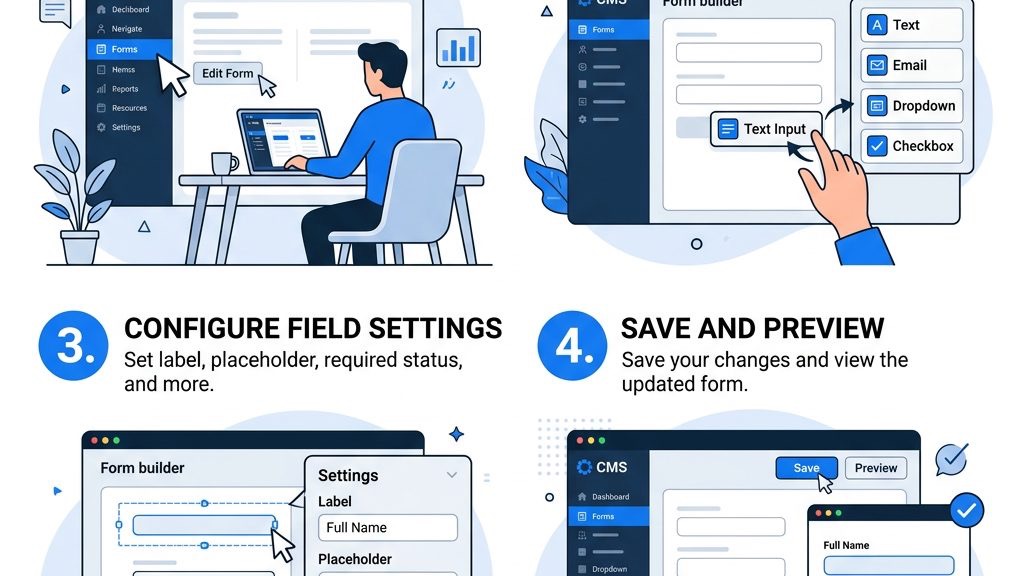 Step by step Joomla form configuration