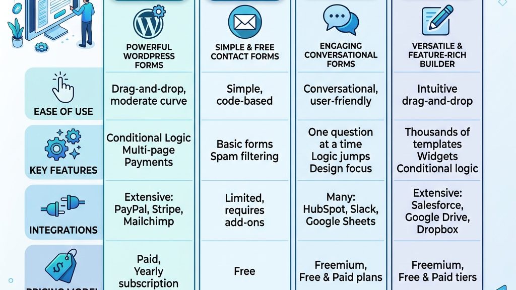 Joomla contact form extensions comparison
