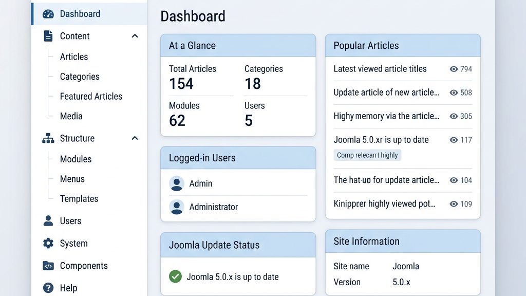 How to create a new article in Joomla CMS