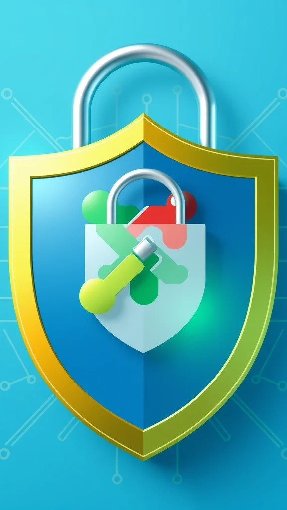 Web application firewall shield protecting Joomla website from attacks