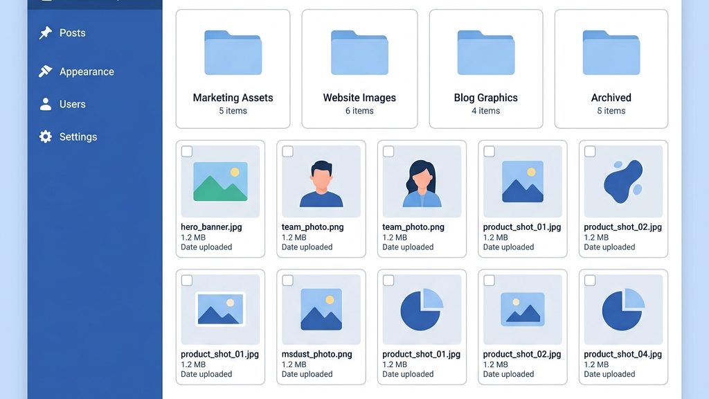Joomla Media Manager dashboard overview