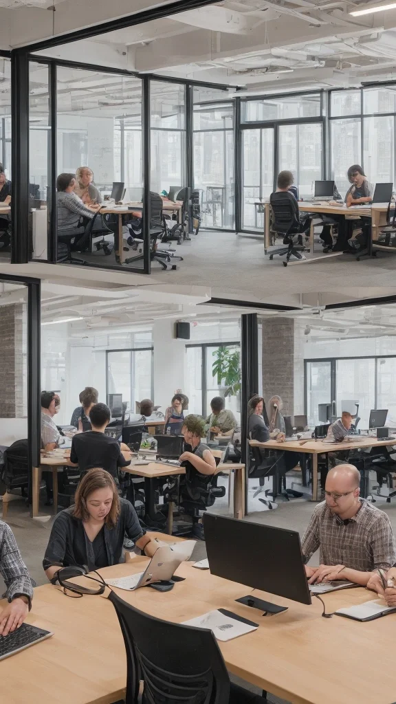 Web development team collaborating on an open source project