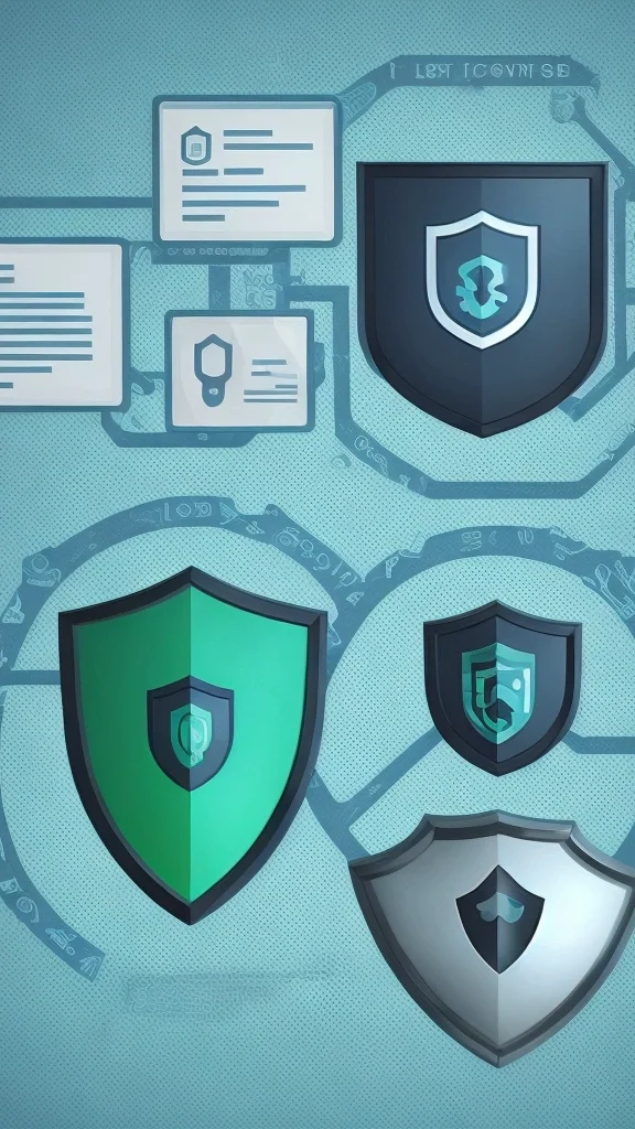 Website security shield protecting a Joomla admin panel