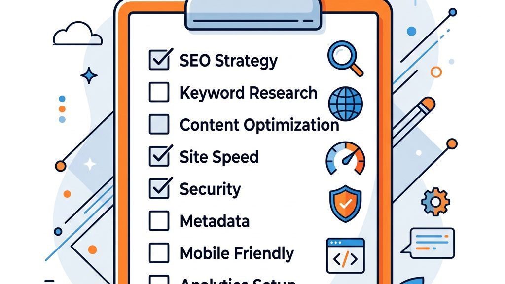 Joomla SEO checklist with 25 pre-launch steps