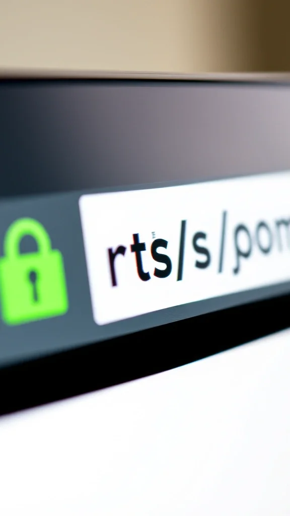 Browser address bar showing HTTPS padlock for Joomla SSL setup