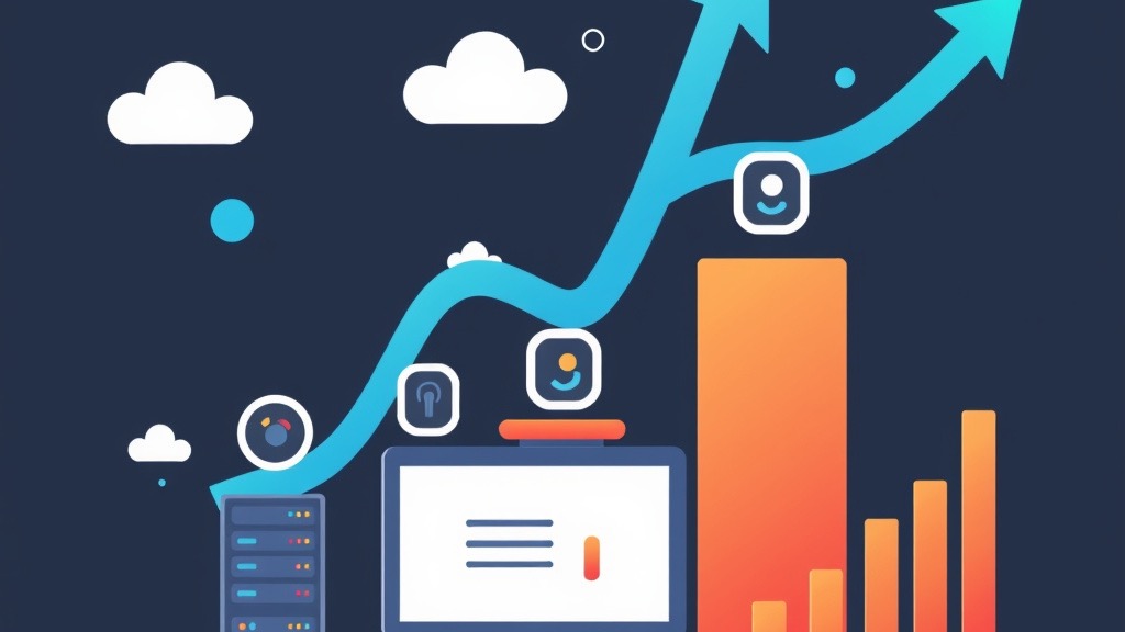 Website scalability and growth illustration