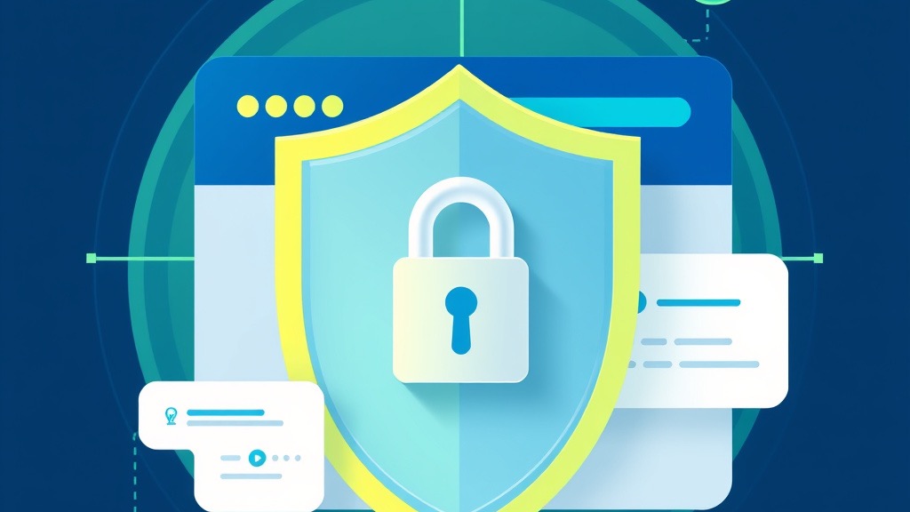Website security shield with SSL and firewall protection