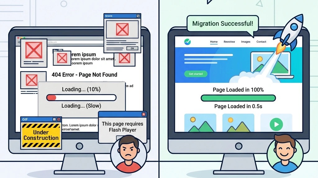 Comparison of migrating from old Joomla to new Joomla 5