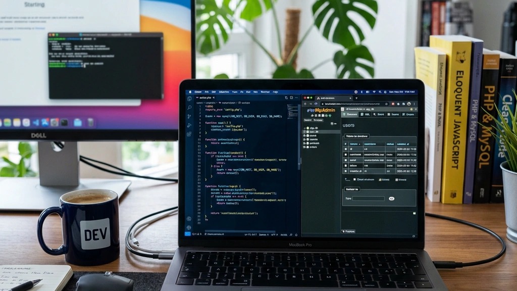 Joomla PHP and MySQL setup on a development workspace