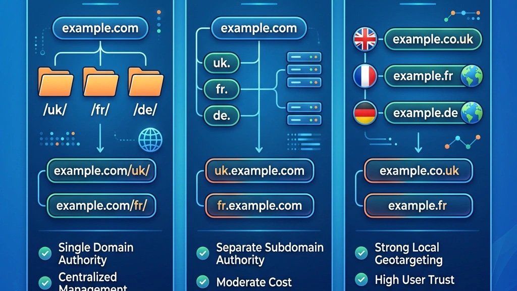 Comparison of subdirectory subdomain and ccTLD URL structures for multilingual Joomla sites