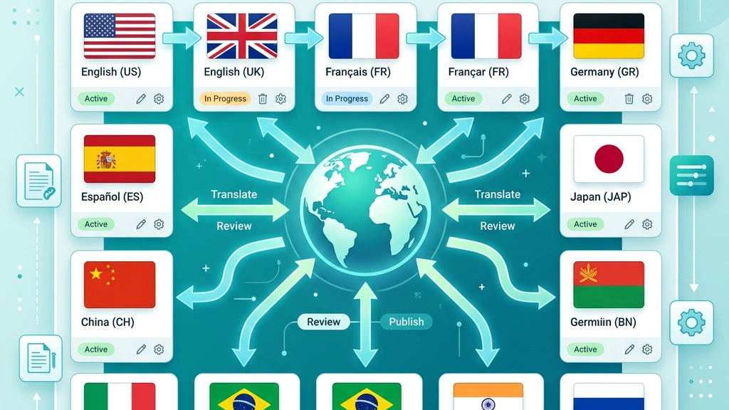 Joomla language manager interface with multiple language flags